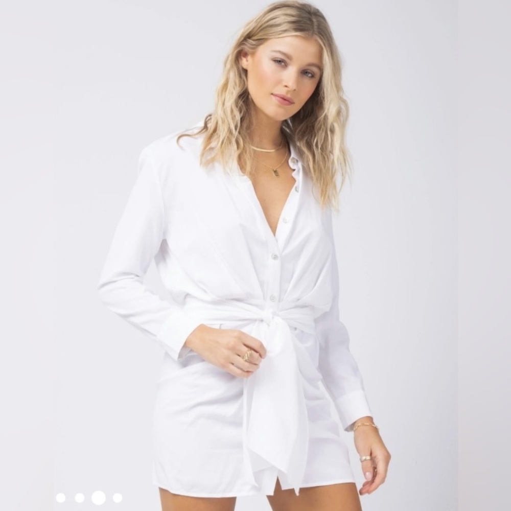 NWT L*SPACE AURA Dress in White Size Small